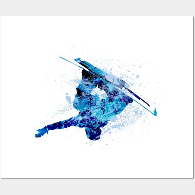 Snowboarding Wall Art by Elenia Design